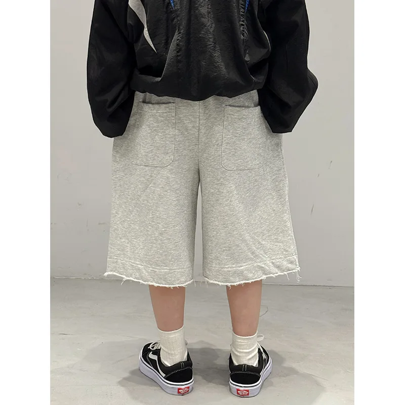 Baoduo children's clothing boys summer ripped pants shorts new medium pants thin sweatpants tide
