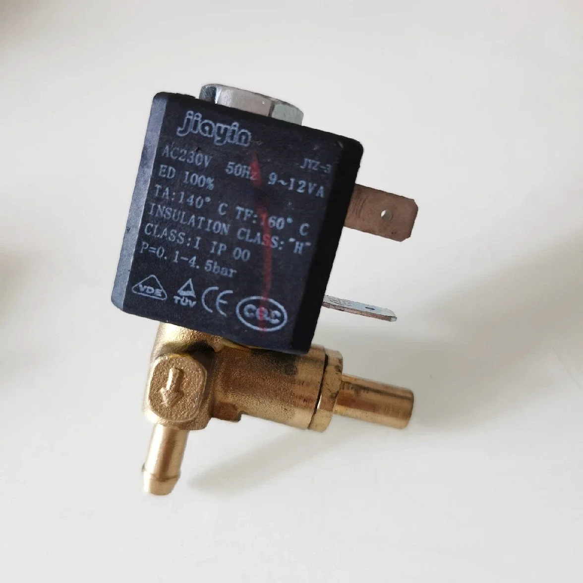 JYZ-3 9~12V 50Hz jiayin solenoid valve for high temperature steam cleaning hanging ironing machine accessories