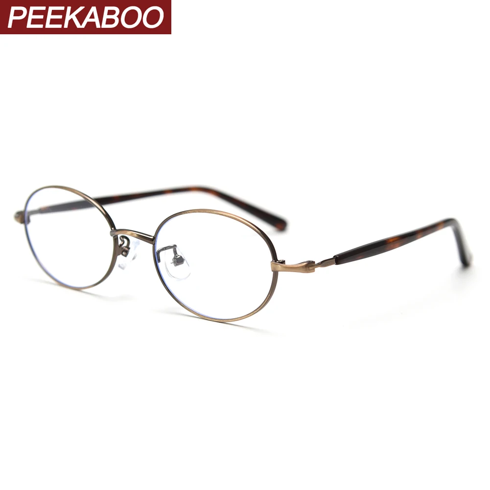 Eyeglasses Frames Eyeglass Frames Peekaboo korean retro oval glasses for Men and Women