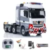 Toys DIY LESU 1/14 Metal Chassis 8x8 RC Tractor Truck Radio Control Cars Smoke Unit Sound Finished RTR Vehicle Model for Boys 2