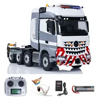 Toys DIY LESU 1/14 Metal Chassis 8x8 RC Tractor Truck Radio Control Cars Smoke Unit Sound Finished RTR Vehicle Model for Boys 2