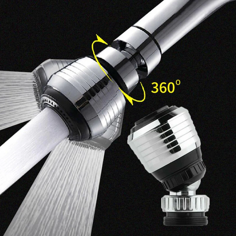 Description Picture 5 of item360 Rotate Kitchen Faucet Adapter Aerator Shower Head Pressure Home Water Saving Bubbler Splash Filter Tap Nozzle Connector