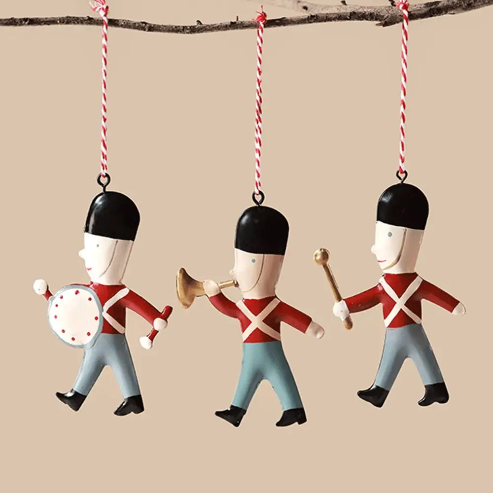 Description Picture 5 of itemRed&White Christmas Hanging Pendants Nordic Star Heart Drop Ornaments Double-sides Painted Photo Prop Embellishment Festival