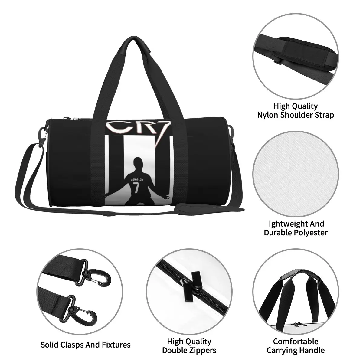 Gym Bag Cool Football Star Fashion Swimming Sports Bags Men Design Large Capacity Funny Cool Fitness Bag Oxford Handbags 4