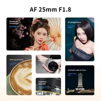 SG image 25mm F1.8 AF APS-C automatic Auto Focus Large Aperture Portrait Lens for Sony E ZVE10 a6400 Fuji X xe5 xm5 xt30 Nikon Z - Image 2
