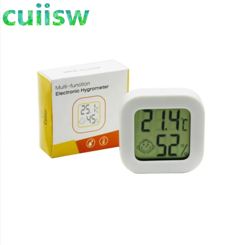 Digital Thermometer Mini LCD Digital Thermometer Hygrometer Indoor Room Electronic Temperature Humidity Meter Sensor Gauge Weather Station for Home