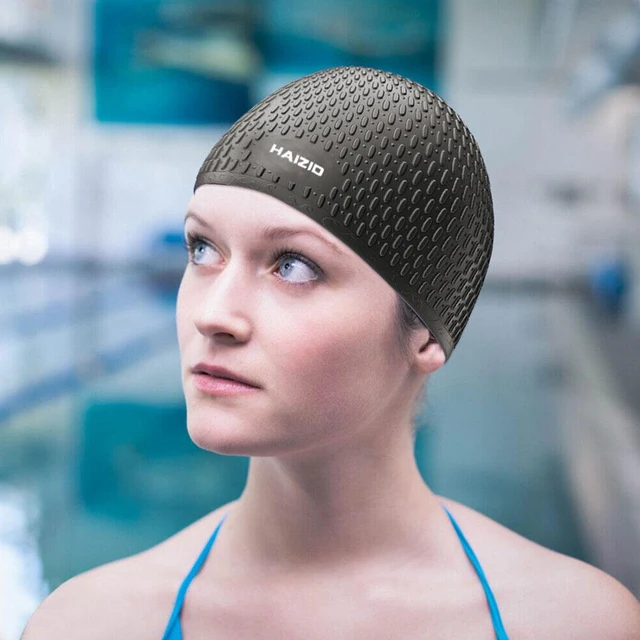 1 Pc New Silicone Swimming Cap Adults Swimming Hat Diving Elastic High  Equipment Bathing Sports Ultrathin Ear V6d5 - AliExpress