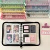 A5 Star Transparent Cover Binder Photocard Holder Idol Kpop Photo Album Photo Collect Book Zipper Bag Storage School Stationery 5