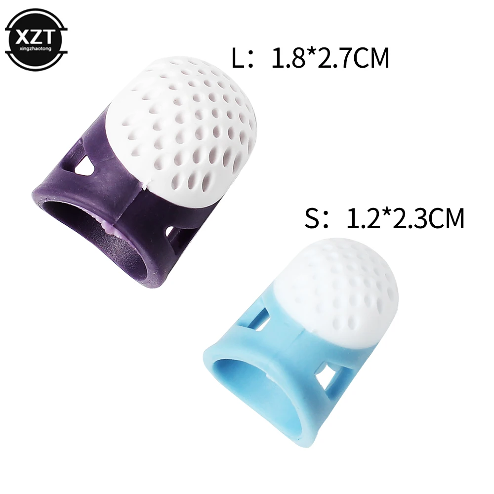 Rubber Sewing Non slip Thimble DIY Protection Finger Accessories Soft
