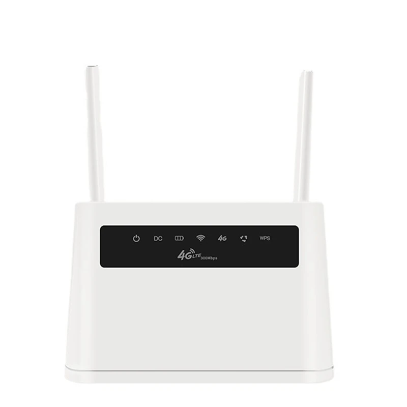 

Home 4G Router Wifi Router 300Mbps 4G LTE Built-In SIM Card Slot Support Max 32 Users APN (US Plug)