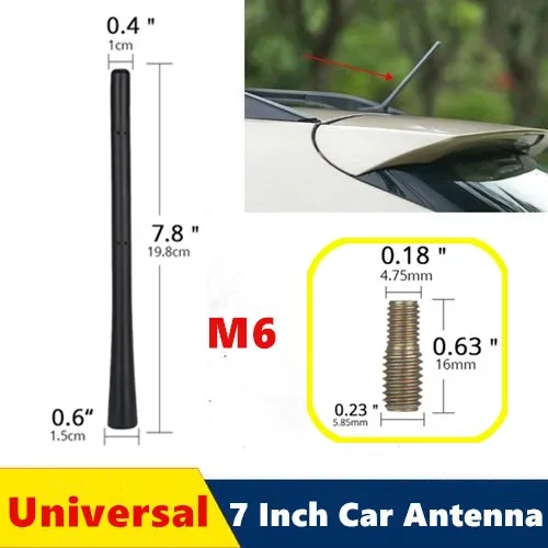 Antenna Universale Per Auto Antenna A Frusta M6 Vite Auto Radio Antenna Car Mast Whip Per Bmw Mazda Per Toyota Corolla Golf Volkswagen