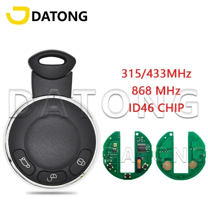 

Автомобильный пульт дистанционного управления Datong для BMW Mini Cooper S One D Clubman Cabrio Countryman 315/434 МГц ID46