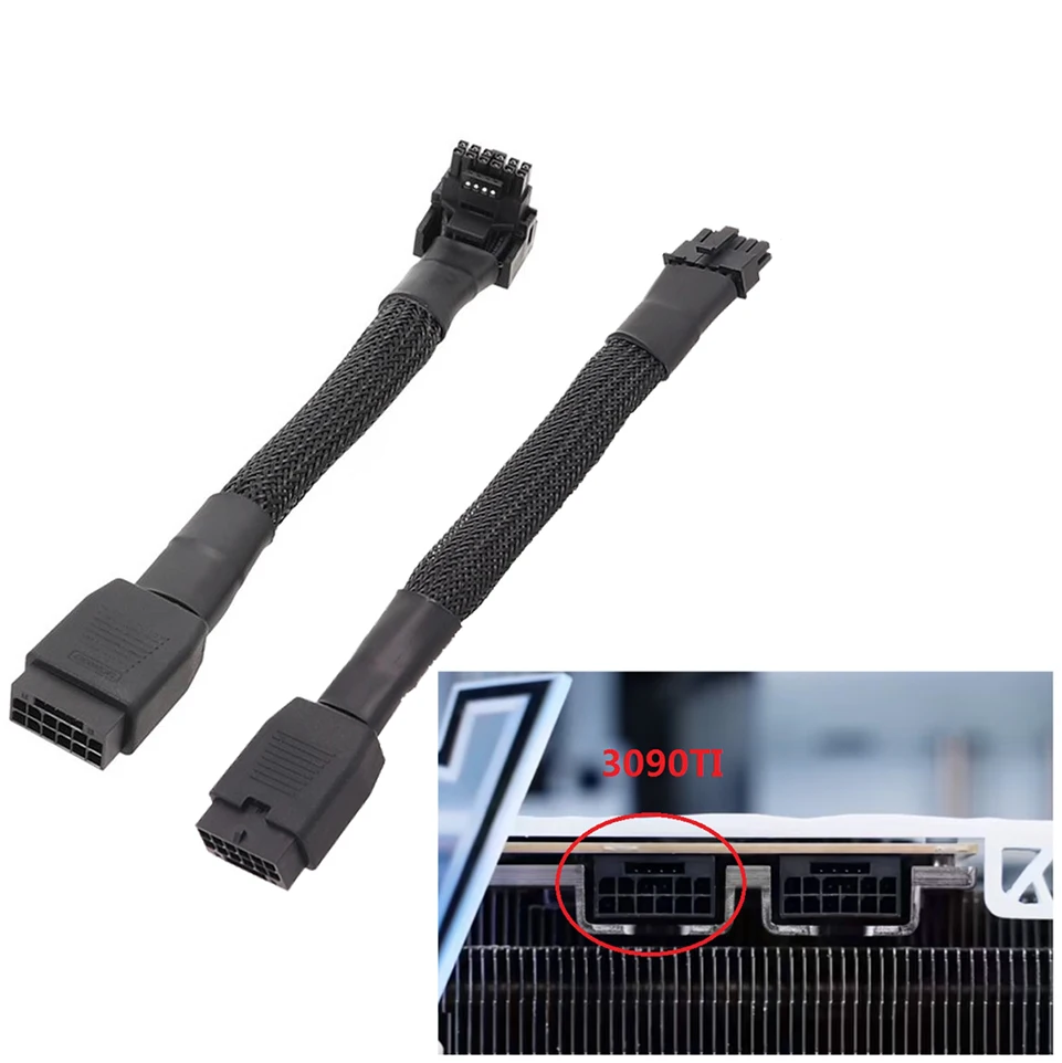 

Pcie5.0 Graphics Card 12VHPWR ATX3.0 12+4 16Pin Male To Female Power Supply Extension Cable for RTX 3090Ti 4080/4090 Video Card