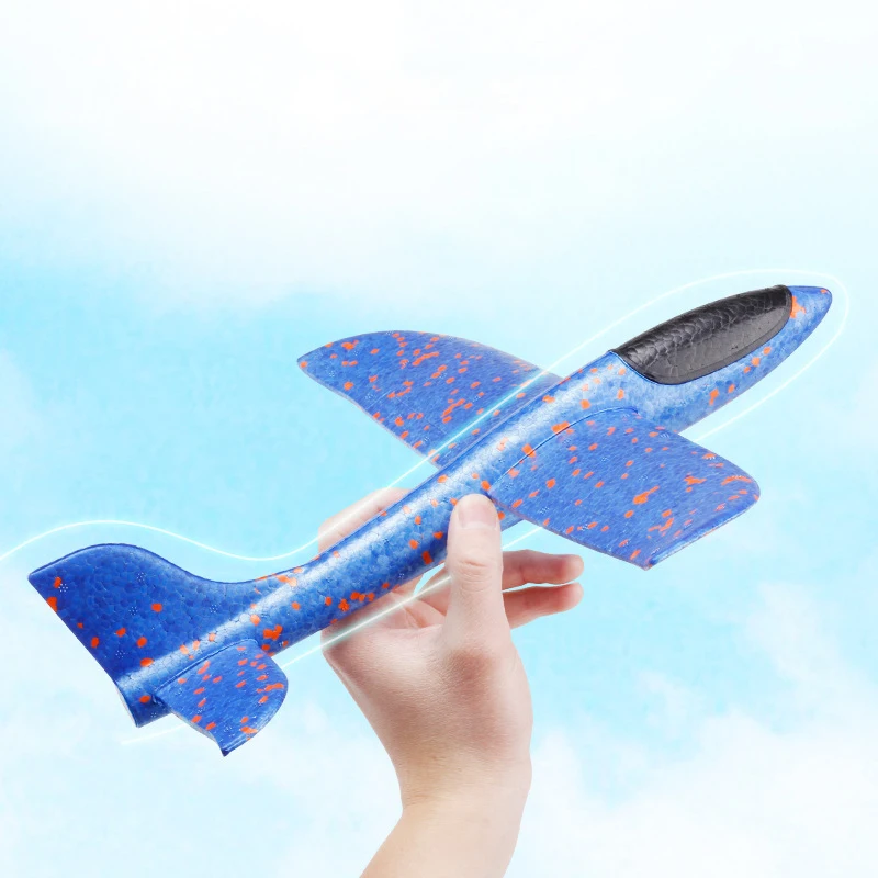 35CM/48CM Children Hand Throw Flying Glider Planes Toys Kids Foam Aeroplane Model Children Outdoor Fun Toys Hot Whells Toy Plane 5
