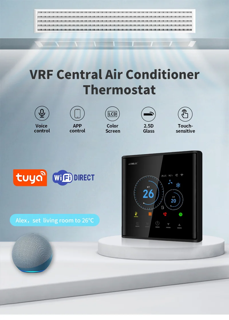 Description Picture 5 of itemFor Mitsubishi Electric Fujitsu(Ogeneral) Tuya Wifi VRF Air Conditioner Smart Thermostat For Google Home Alexa DuerOS