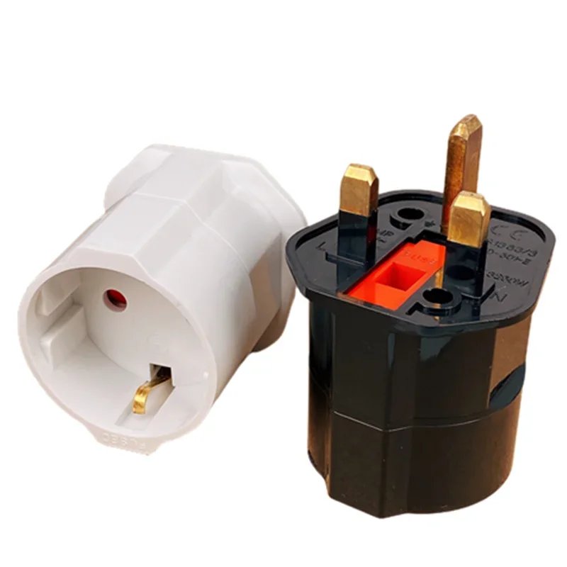 Plug adapter 1PCs European 2 pin to UK 3 pin euro travel shipment