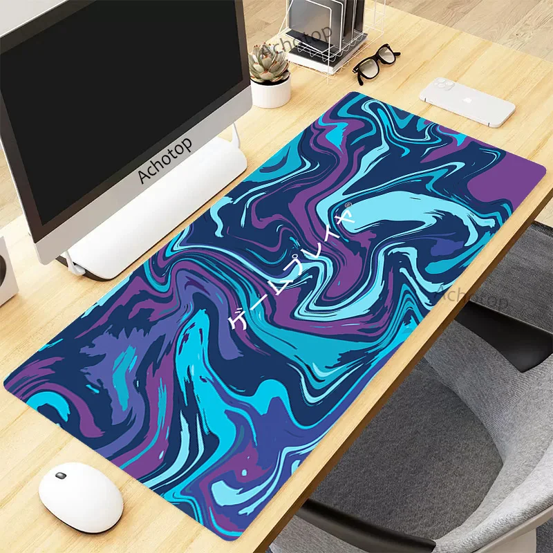 thumbnail image 1 of Alfombrilla de ratón para ordenador Gamer Strata Liquid Mousepad 900x400 XXL, alfombrilla grande para ratón en blanco y negro, alfombra para escritorio de PC, alfombrilla para teclado, 1 of 5