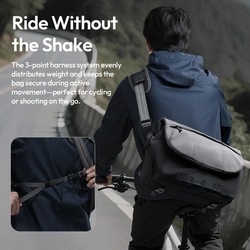 Ulanzi TE88 15L Camera Shoulder Bag with Removable Dividers for Digital Canon/Nikon/Sony/DJI Drone Camera Lightweight Travel