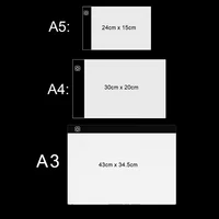 A3/A4/A5 Size Led Light Pad Eye Protection Easier for Diamond Painting Embroidery Sale Three Level Dimmable Painting Pad - Image 6