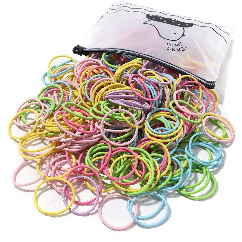 Colorful Elastic Hair Bands for Girls - 30/50/100 Pcs