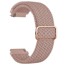 Universal 20mm Nylon Braided Smartwatch Strap - Premium Wristband Bracelet - 20mm (Flesh pink)