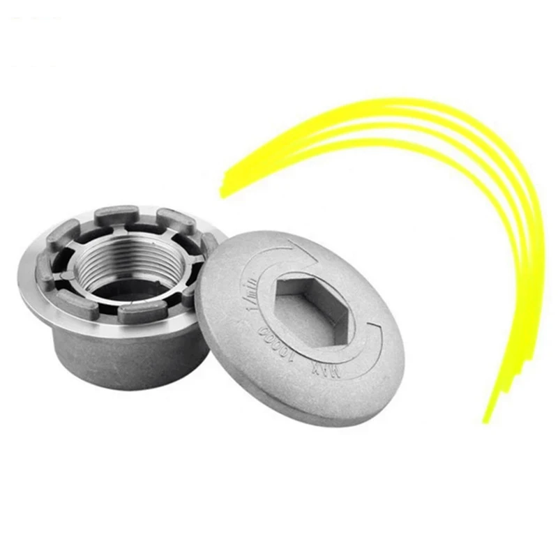 Aluminium Line Head Trimmer Head Reel Kit for Gasoline Brush Cutter lawn mower spare parts  gardena  tools  grass trimmer head 3