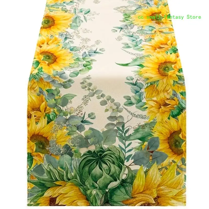 

R3MA Flower Table Runner Elegant Table Cover Table Cloth Table Decors Placemat