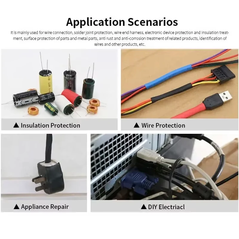 1~10m Heat Shrink Heatshrink Tube 2:1 Yellow-Green Diameter 0.6mm ~ 80mm Tubing Sleeving DIY Wrap Wire Repair Cable Protecctor heat shrink tubing heat shrink tube cable wire protector heat shrink tube kit heat shrink cable sleeve protective sleeve cable sleeve protector