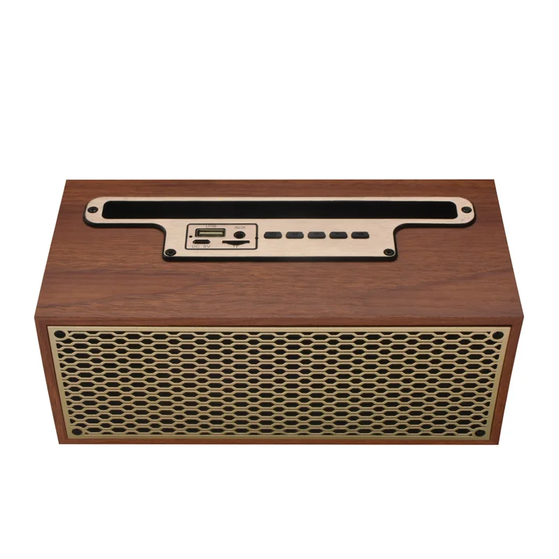 Bluetooth Speaker Retro TWS Wireless Home Subwoofer Remote Sound System Portable Home Theater