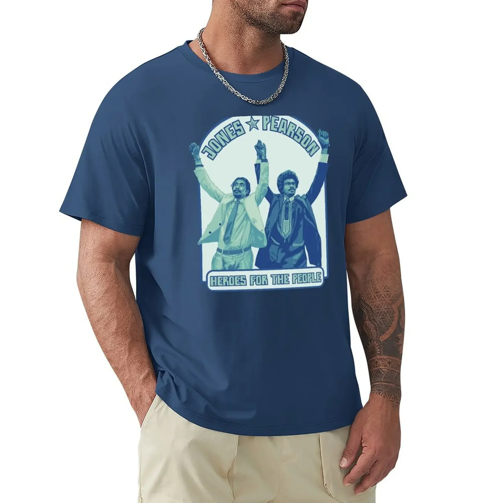 

Jones & Pearson - Heroes For The People T-shirt sweat customizeds mens vintage t shirts