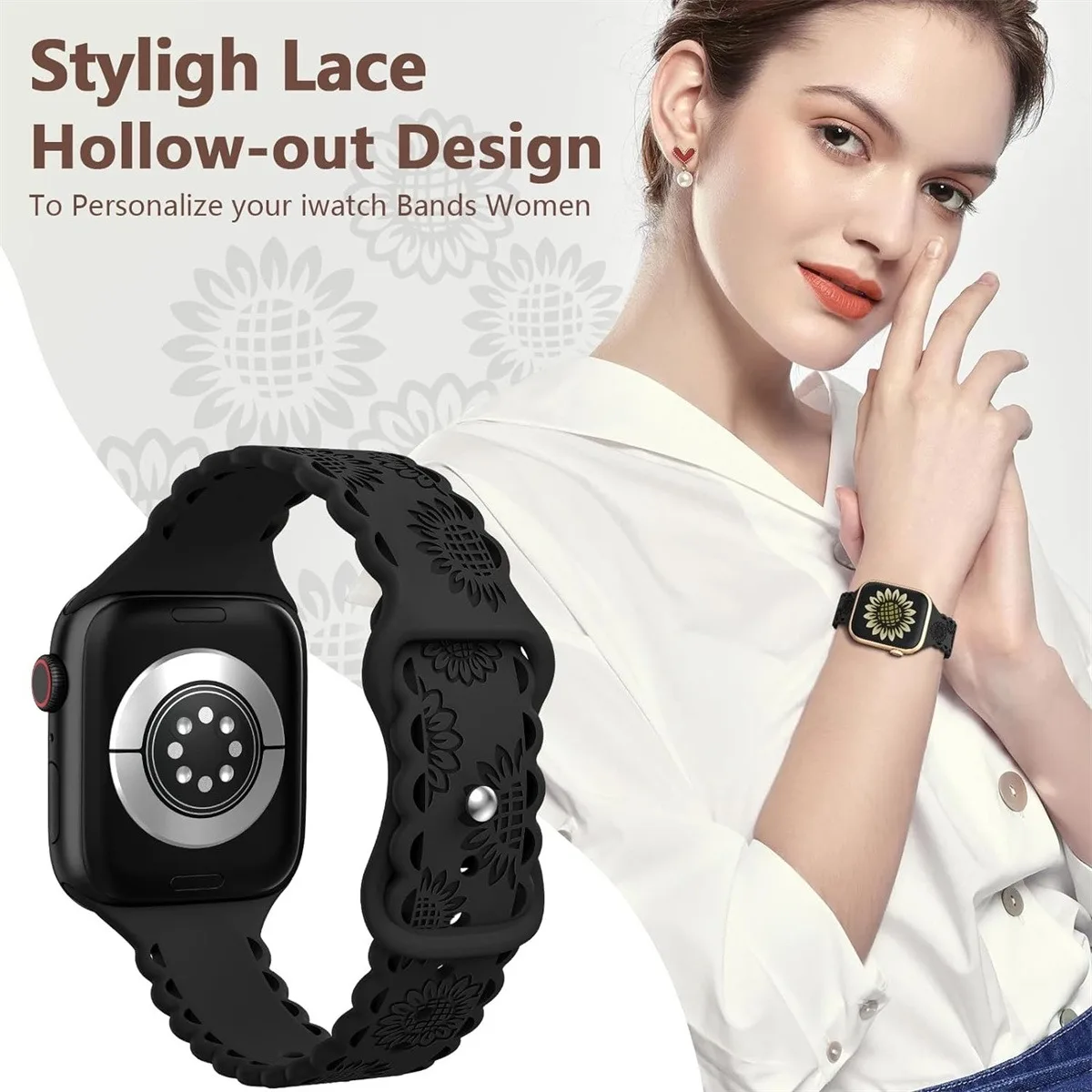 Silicone Watch Band For Smartwatch Sporty Comfortable Strap_voghion.com