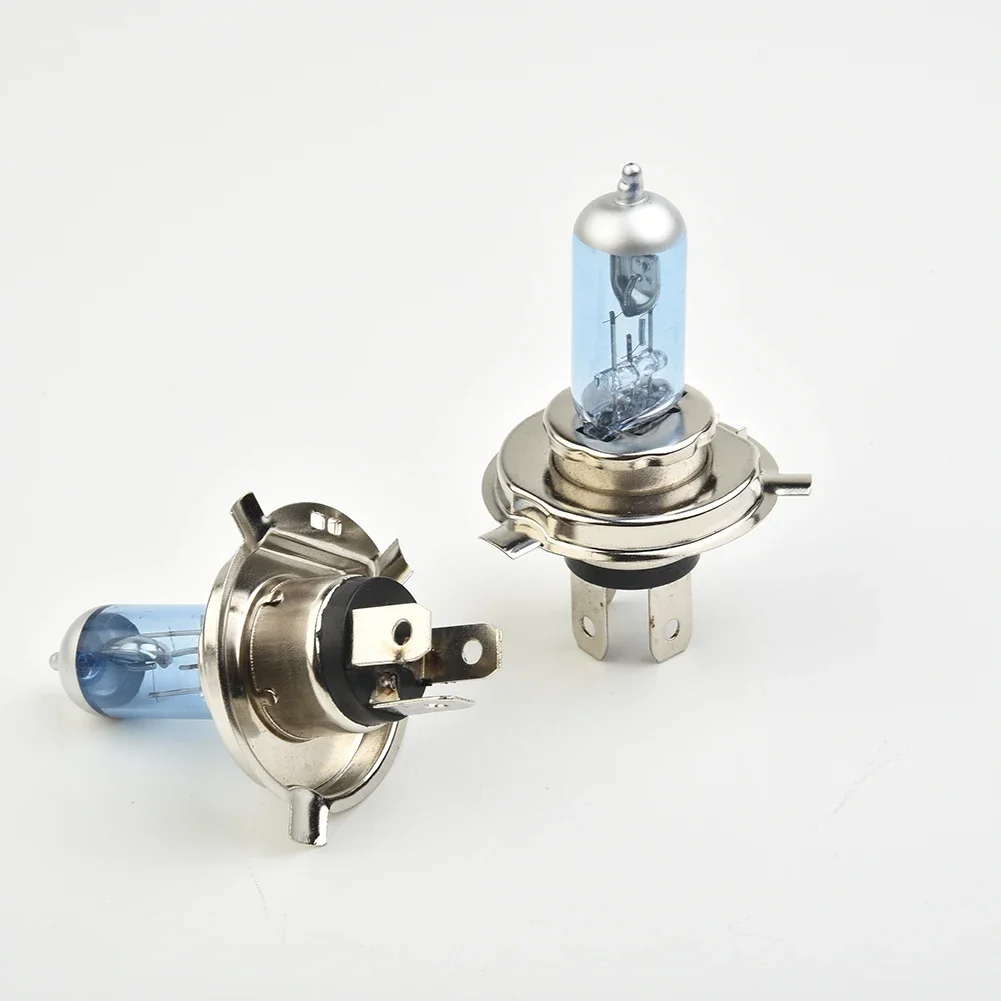2x 헤드라이트 전조등 램프 전구, 블루 쉘 H4, 100W, 4500K 화이트, 슈퍼 브라이트 안개등, 자동차 광원 주차
