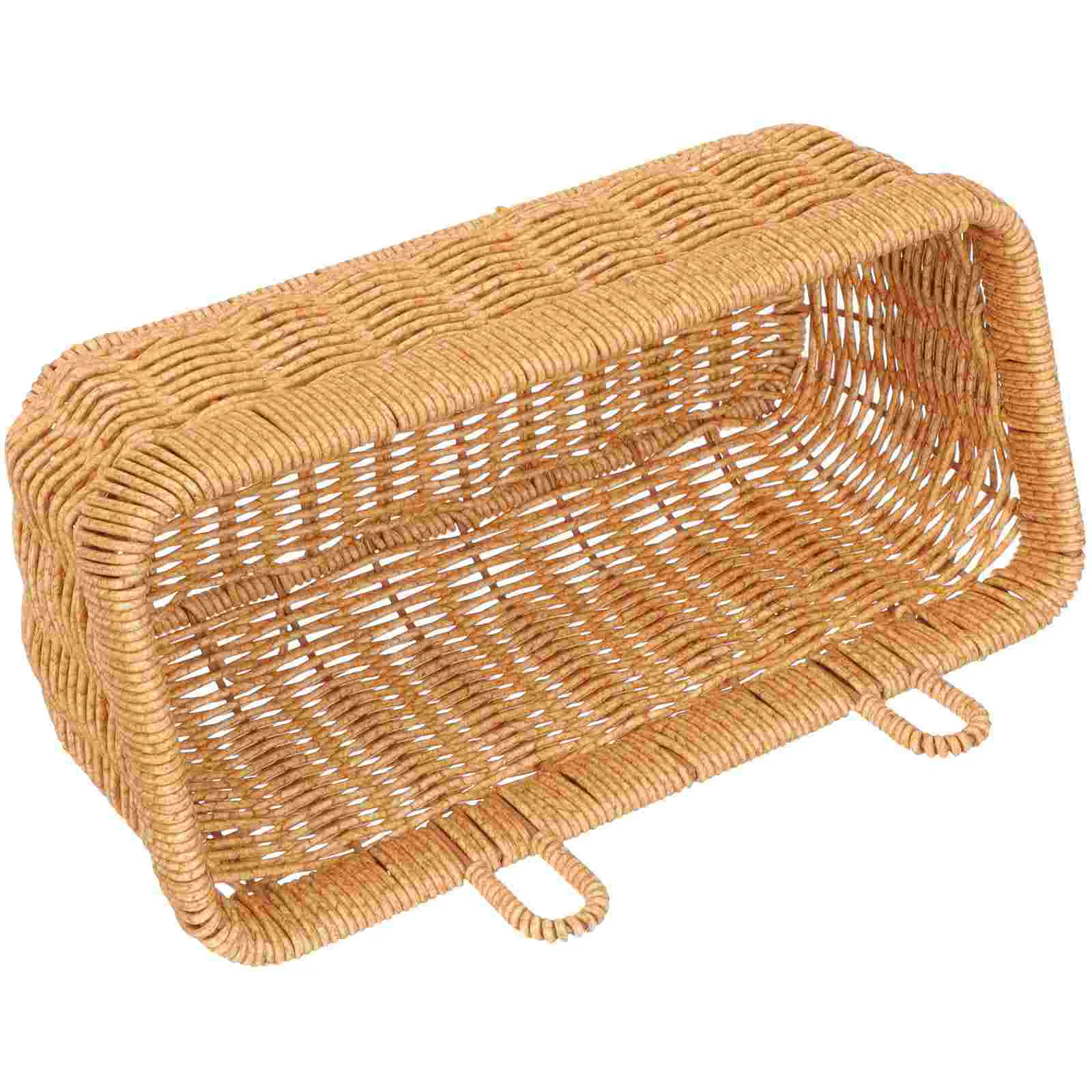 

Ginger Garlic Storage Basket Kitchen Imitation Rattan Wall Decoration Door Hanging Pp