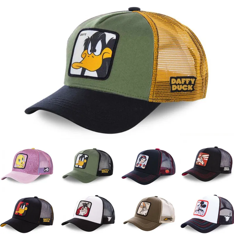 Baseball Cap baseball cap Anime Cartoon Snapback Cotton Baseball Cap Men Women Hip Hop Dad Mesh Hat Trucker Hat