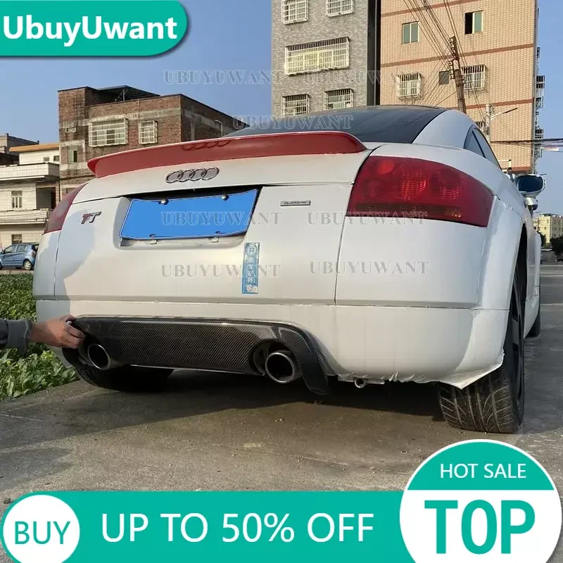 

Диффузор для заднего бампера из углеродного волокна, спойлер для Audi TT 8N 2004 2005 2006 Sport Coupe Convertible, 2 двери, задний диффузор