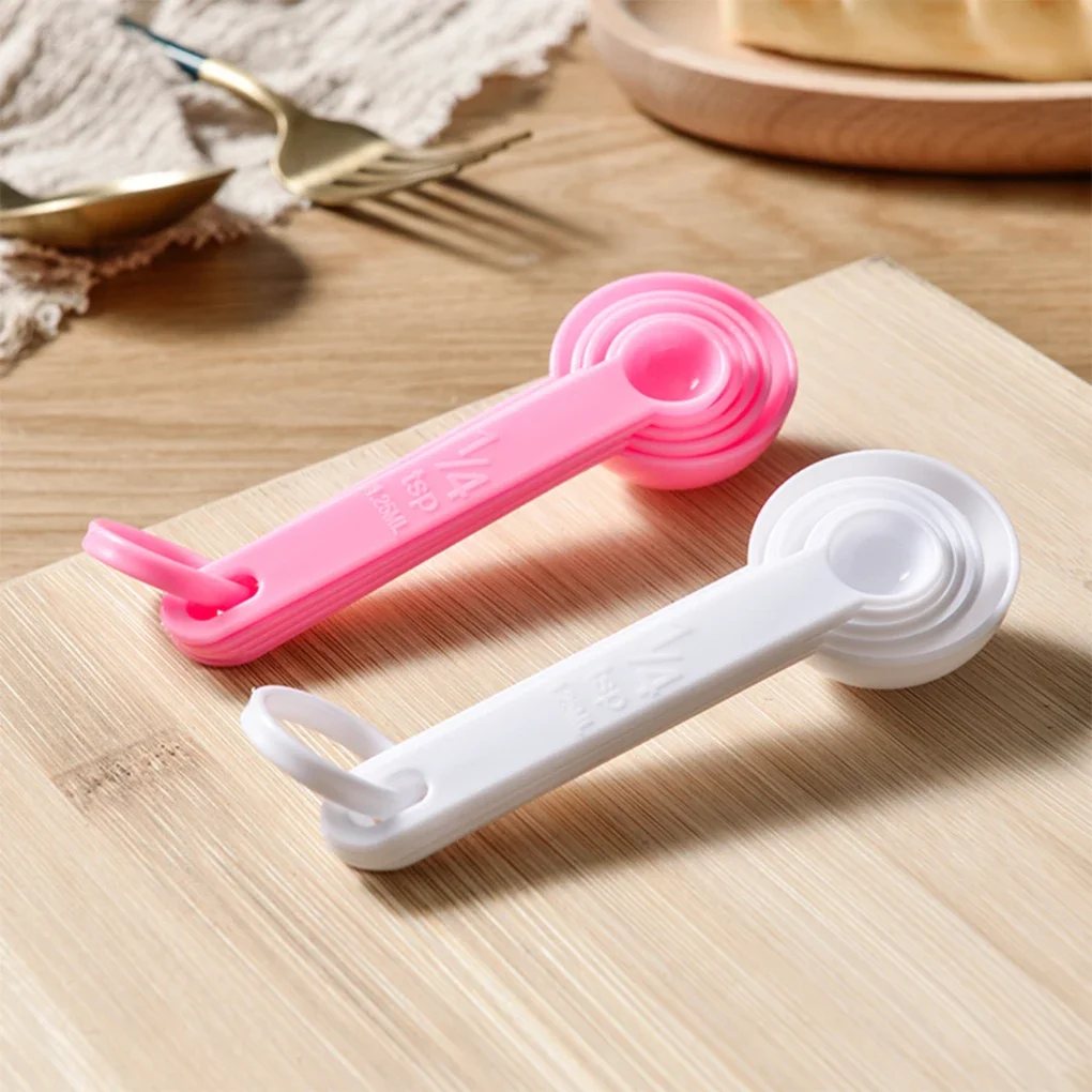 PP Measuring Spoons 5PCS/Set DIY Baking Cooking Tool with Scale