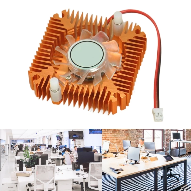 

Heatsink Cooling Fan 2.0Plug Computer CPU Graphics Radiator IC Chip Cooler DropShipping