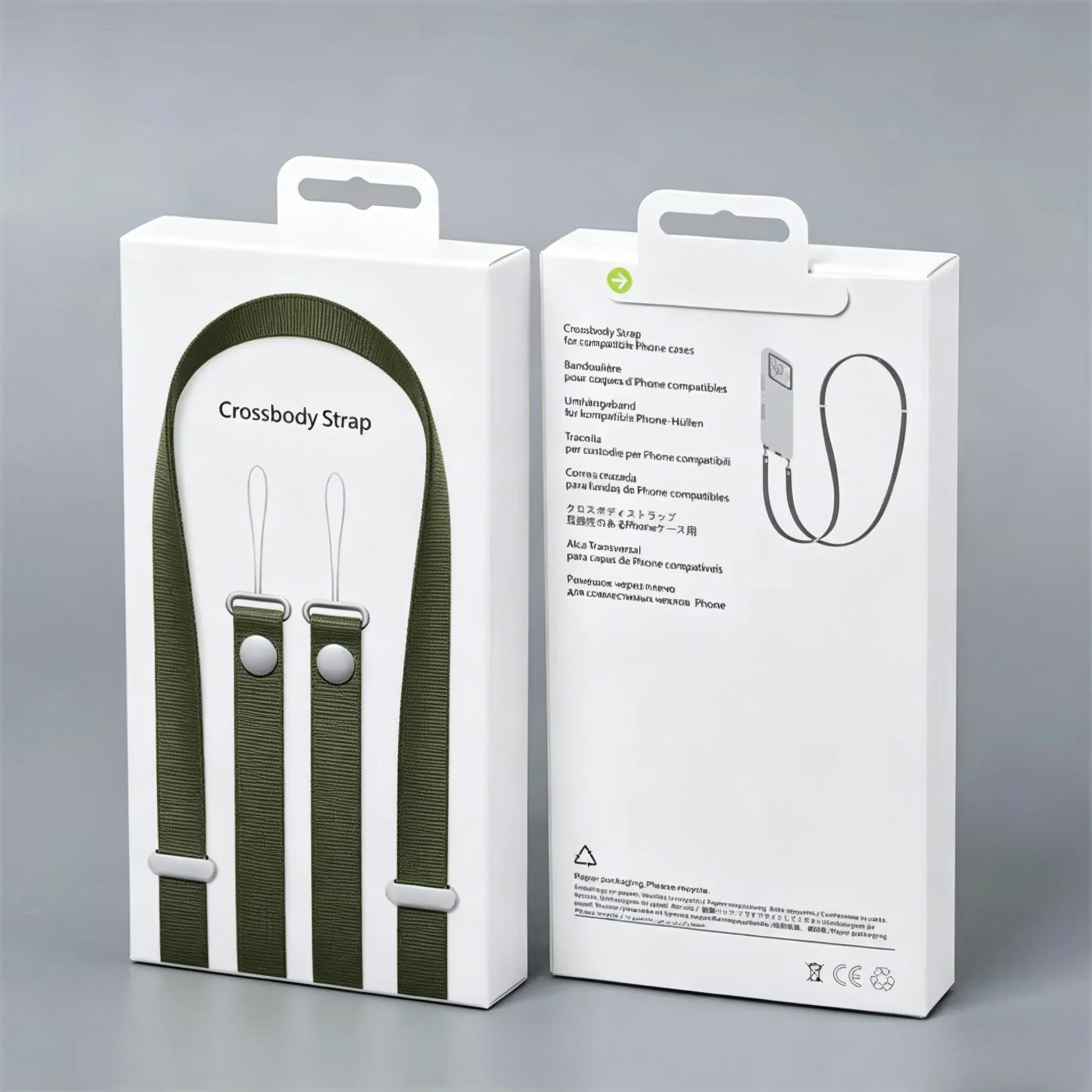 Enhanced Crossbody Phone Lanyard with Magnetic Woven Strap - Anti-Lost & Adjustable Length