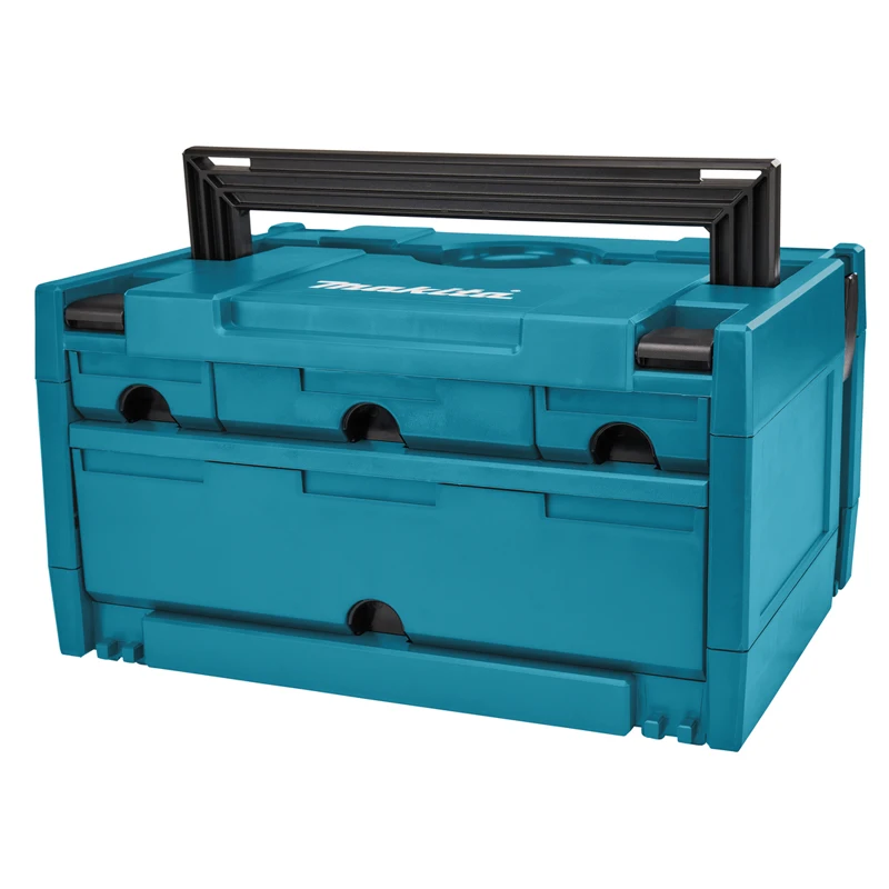Makita Drawer Interlocking Case P-84311 P-84349 P-84333 P-84327 Stackable DIY Storage A-60632 TR00000002 Wheelbarrow Portable 3