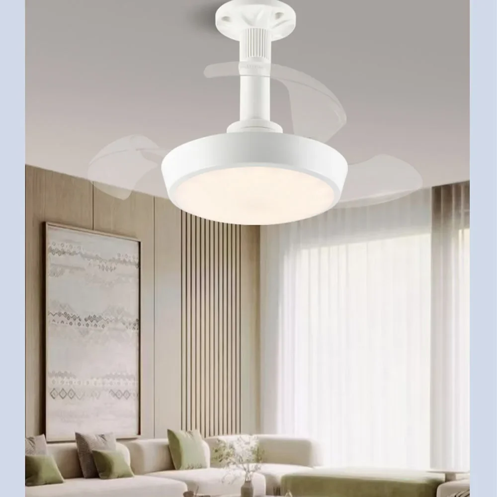 Air Circulation Fan 52cm 48w Bright 2-in-1 Ceiling Fan with Remote Control and 3 Adjustable Color Light for Bedroom