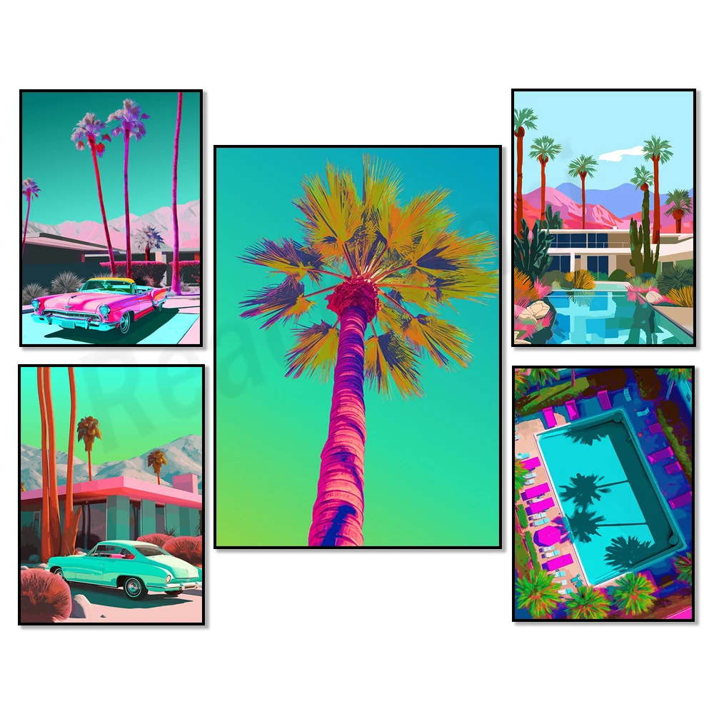 Pop Art, Mid Century Modern Prints, Desert Home Decor Palm Springs