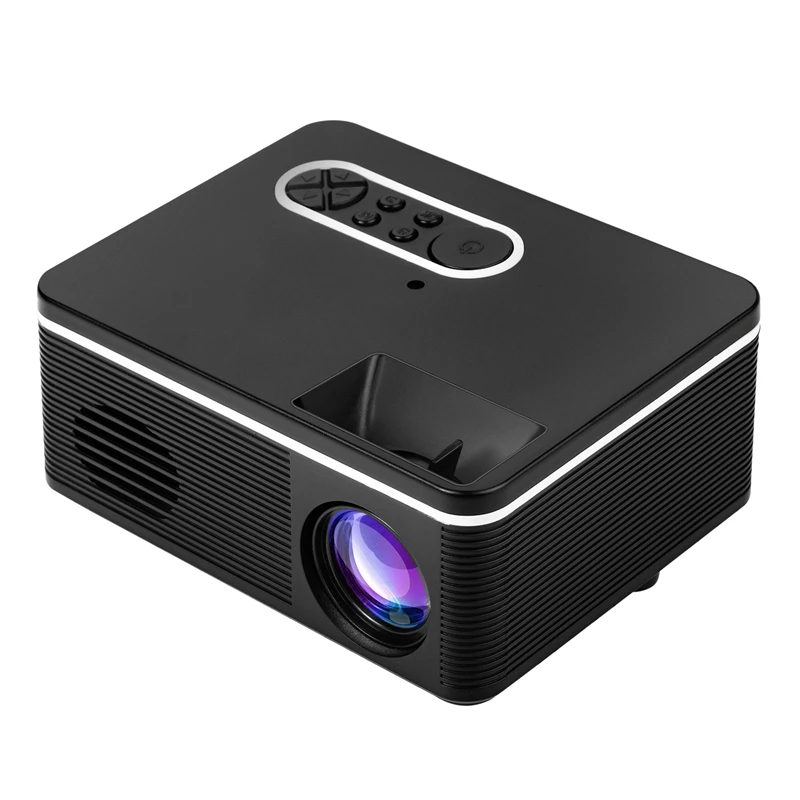 

Mini H90 LED Projector 80L 1080P Portable Home Theater Movie Multimedia Projectors EU Plug
