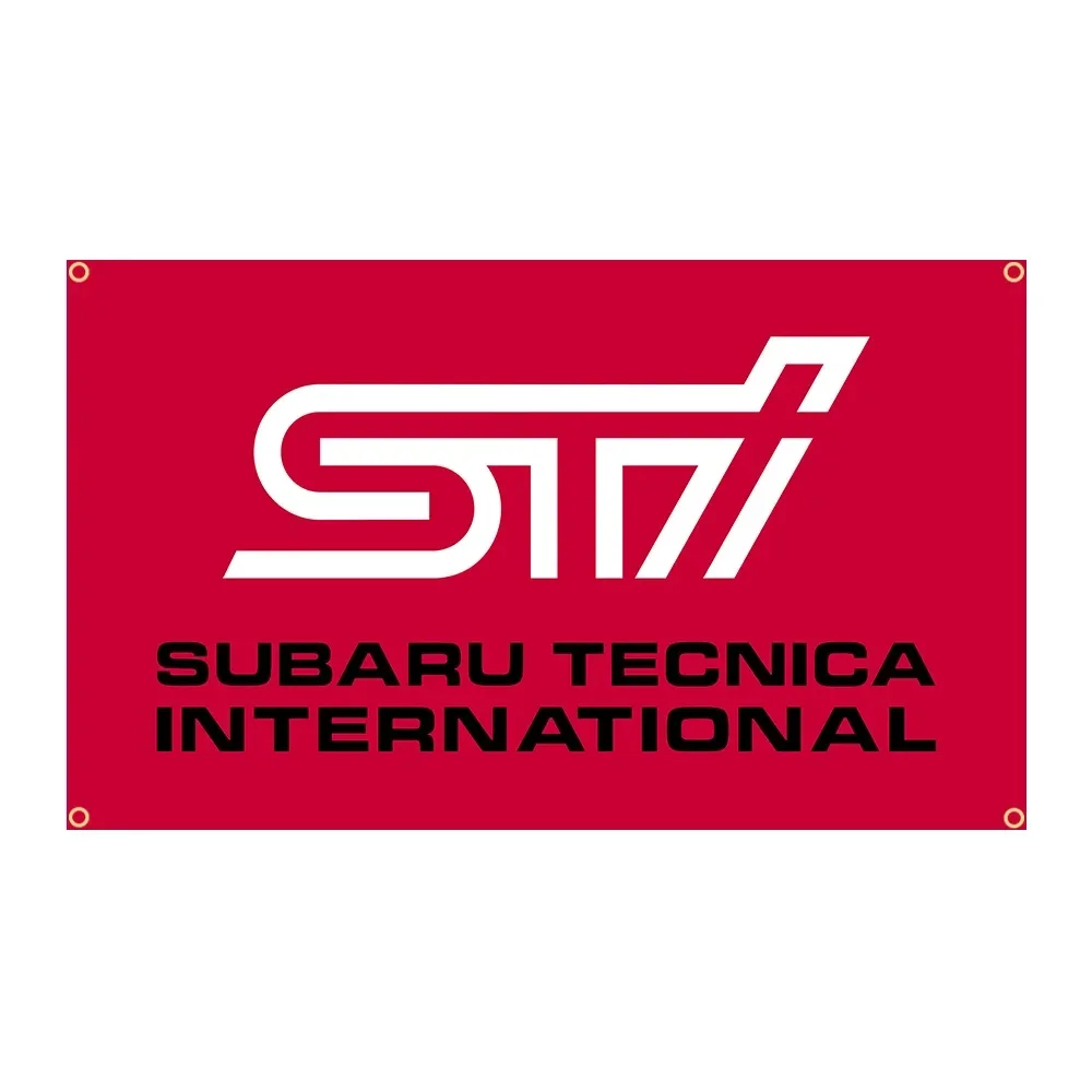 

3X5FT Flag STI Performance Racing Car Flag Polyester Printed Garage or Outdoor Banner 3x5 ft banner flag decoration banner