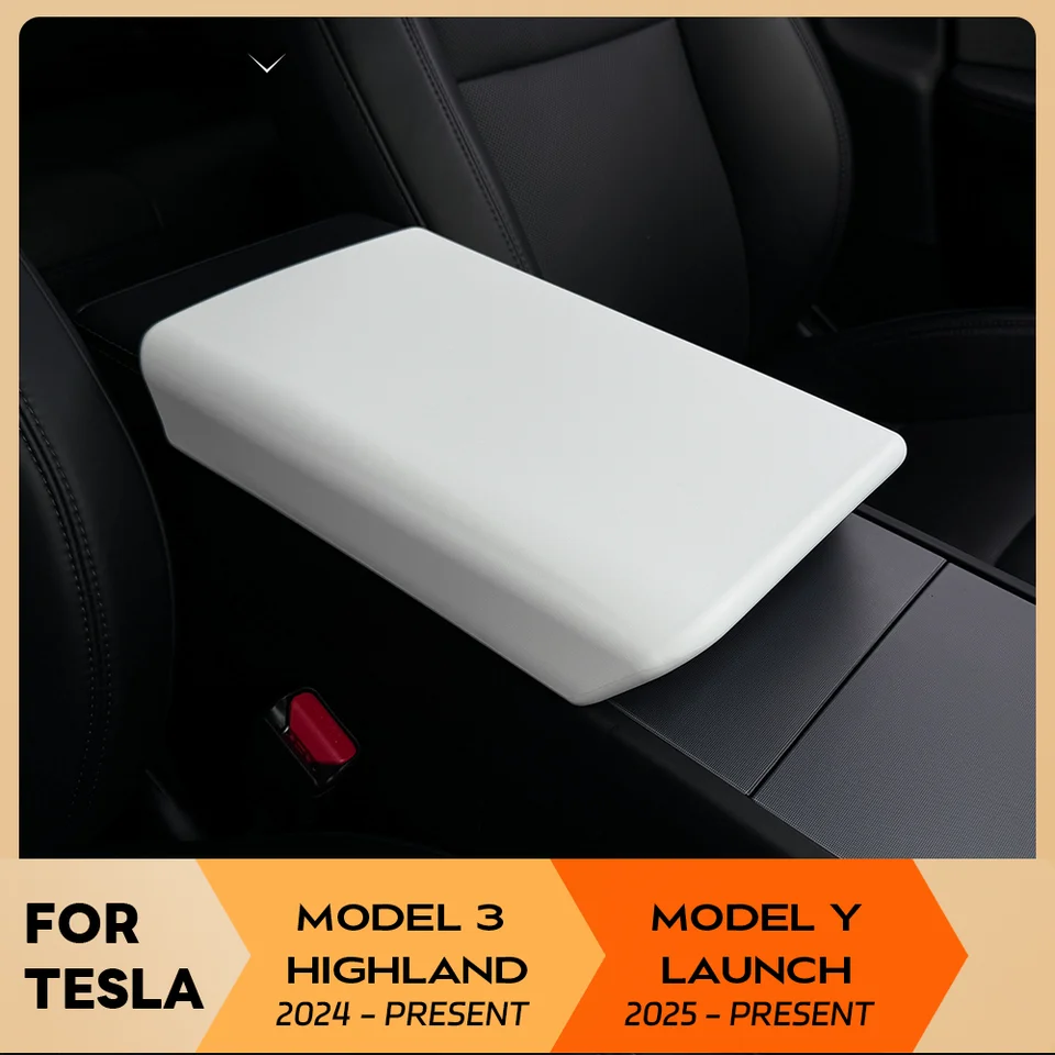 Tesla Model Y Launch 2025 Model 3 Highland 2024 TPE 소프트 케이스 센터 콘솔 팔걸이 뚜껑 중앙 팔걸이 커버 액세서리 Tesla Model Y Launch 2025 Model 3 Highland 2024 TPE 소프트 케이스 센터 콘솔 팔걸이 뚜껑 중앙 팔걸이 커버 액세서리