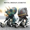 Childrens Dinosaur Modeling Pullback Motorcycle Simulation Locomotive Inertia Car 3