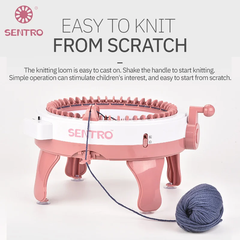 48 Needles Knitting Machine Breimachine Creative Manual DIY Loom Sentro Knitting Machine Tricoter Sewing Hat Sock Lazy Artifact knitting supplies knitting craft supplies knitting loom knitting machine