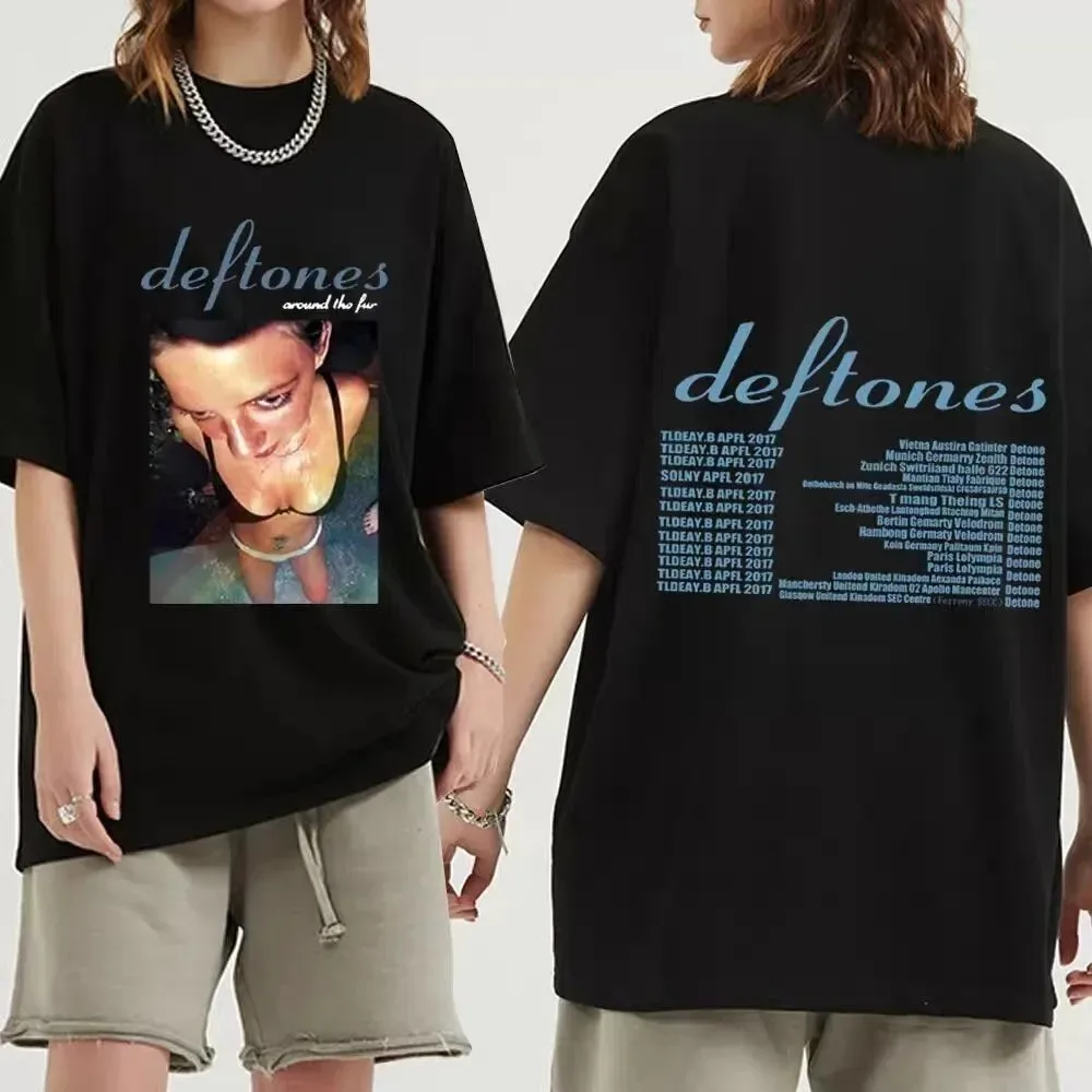 

Hip Hop Deftones Women Summer New T Shirt Men Fashion Graphic aesthetic printed Cotton Fashion Design Y2K Tops Clothing