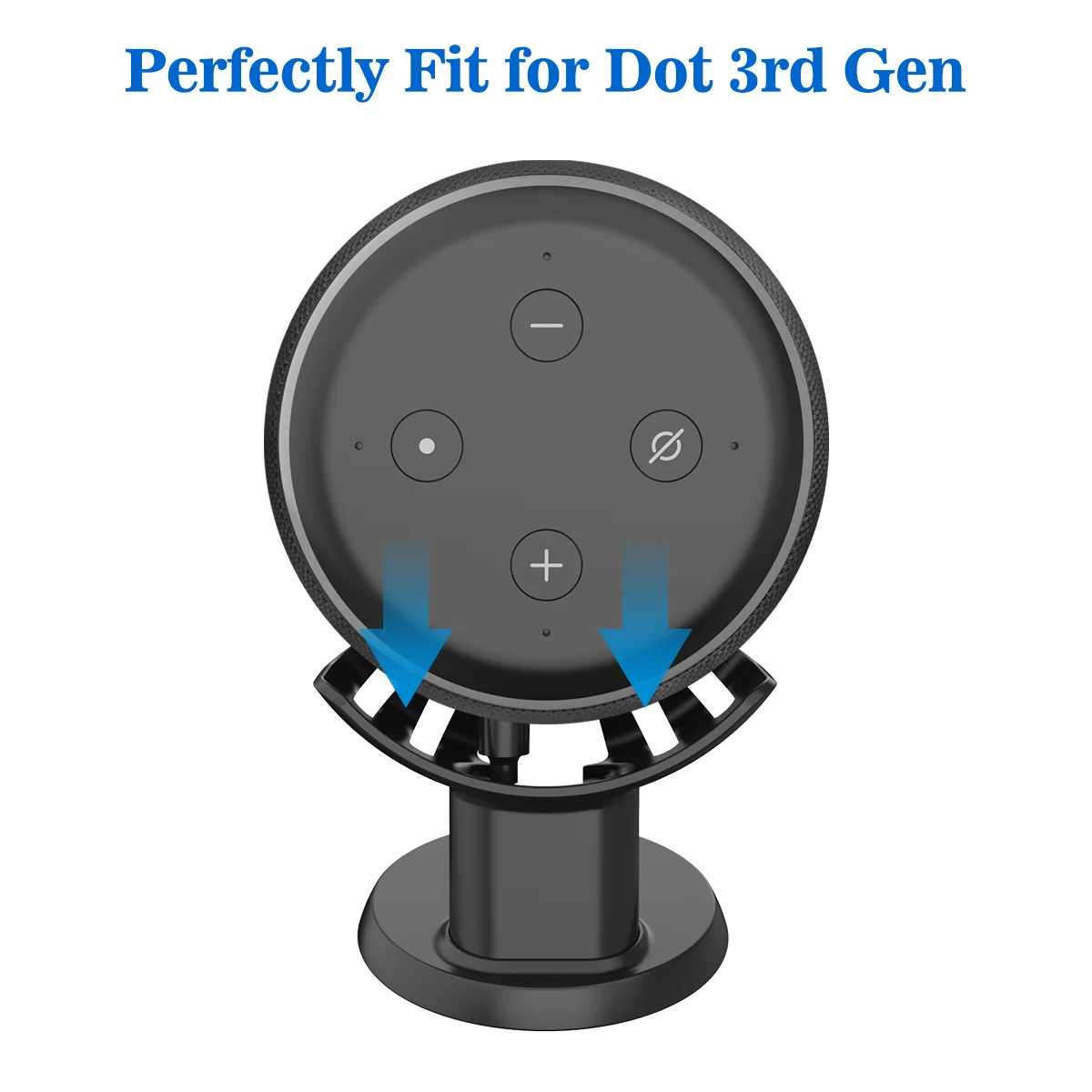 SPORTLINK Table Stand Holder For Alexa Echo Dot 3rd Generation Google Home/Nest Mini Desktop Speaker Mount Space Saving Black