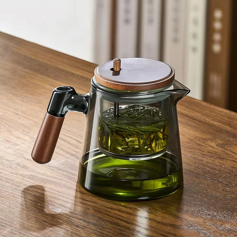 Tea Ceremony Culture Large Capacity Dividing Teacup Removable Glass Inner Tank Home Tea Water Separation Filter Teacup