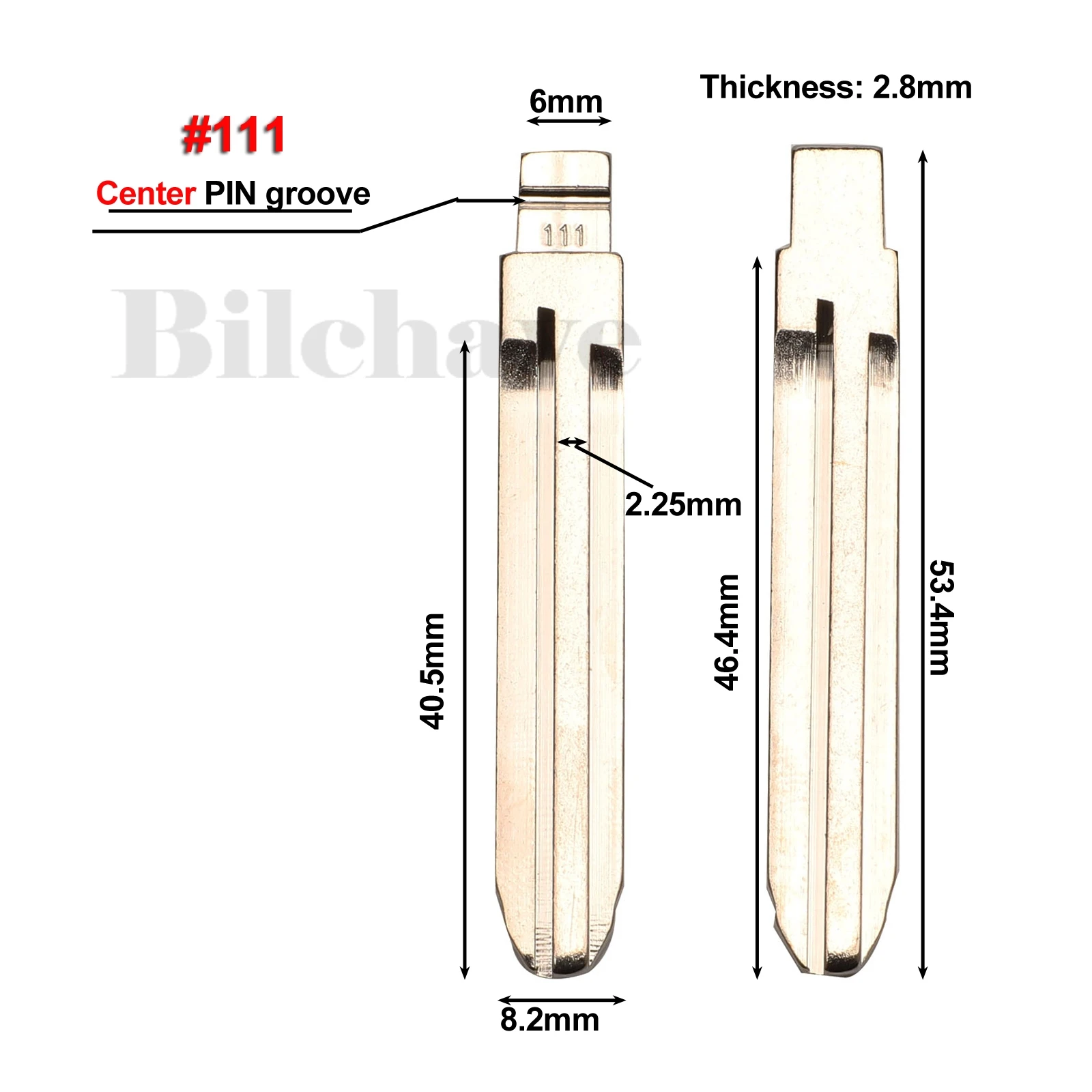 jingyuqin Flip Remote Key Blade Fob For Subaru XV Legacy Forester B110 Keyway NO. 65 #111 Blank Car Key Blade Replacement